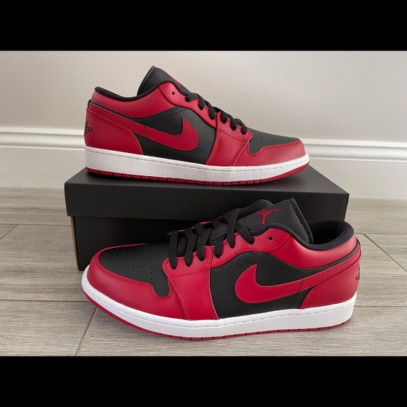 air jordan1 low reverse red
